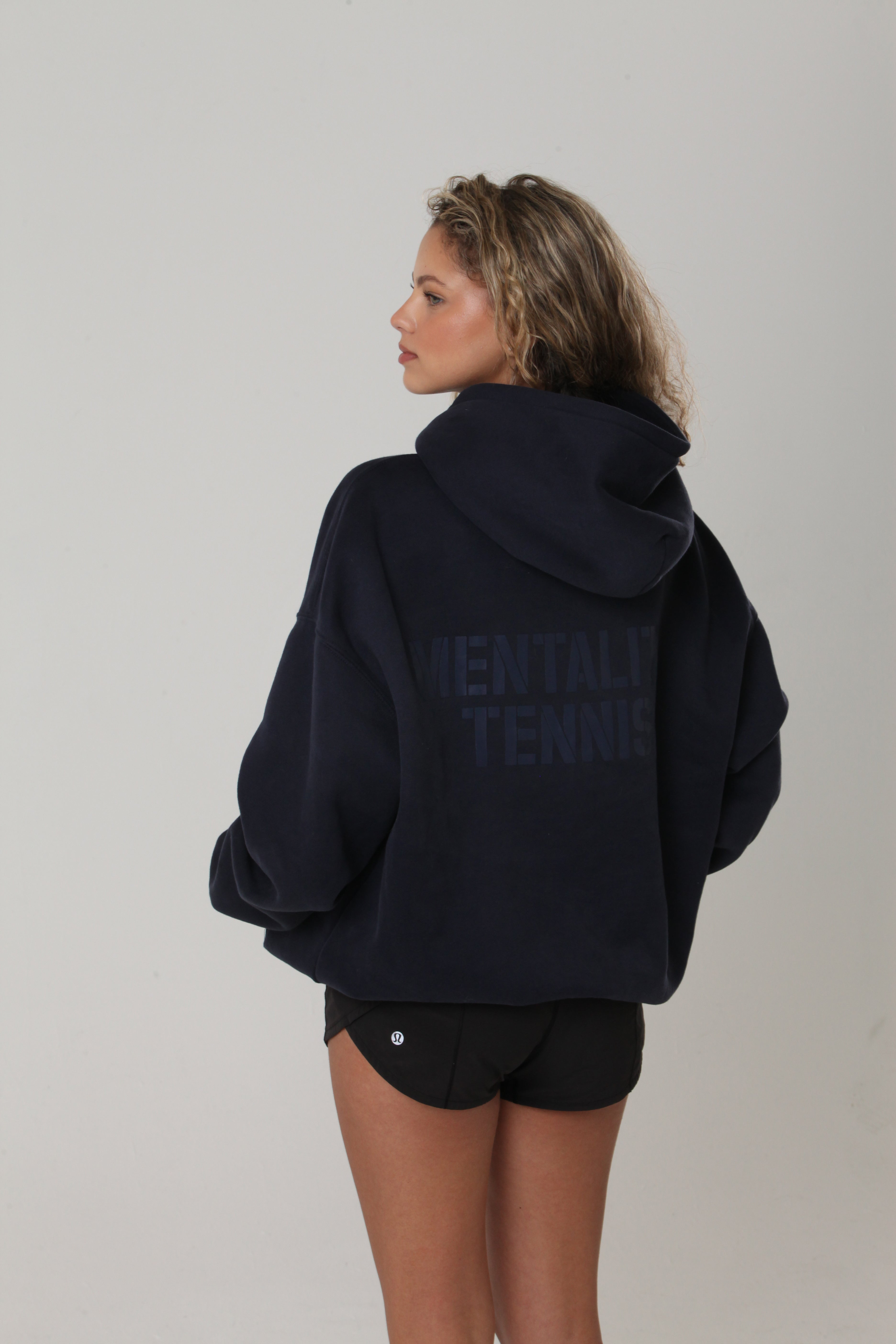 Mentality Tennis Hoodie Black