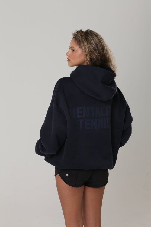 Mentality Tennis Hoodie Black