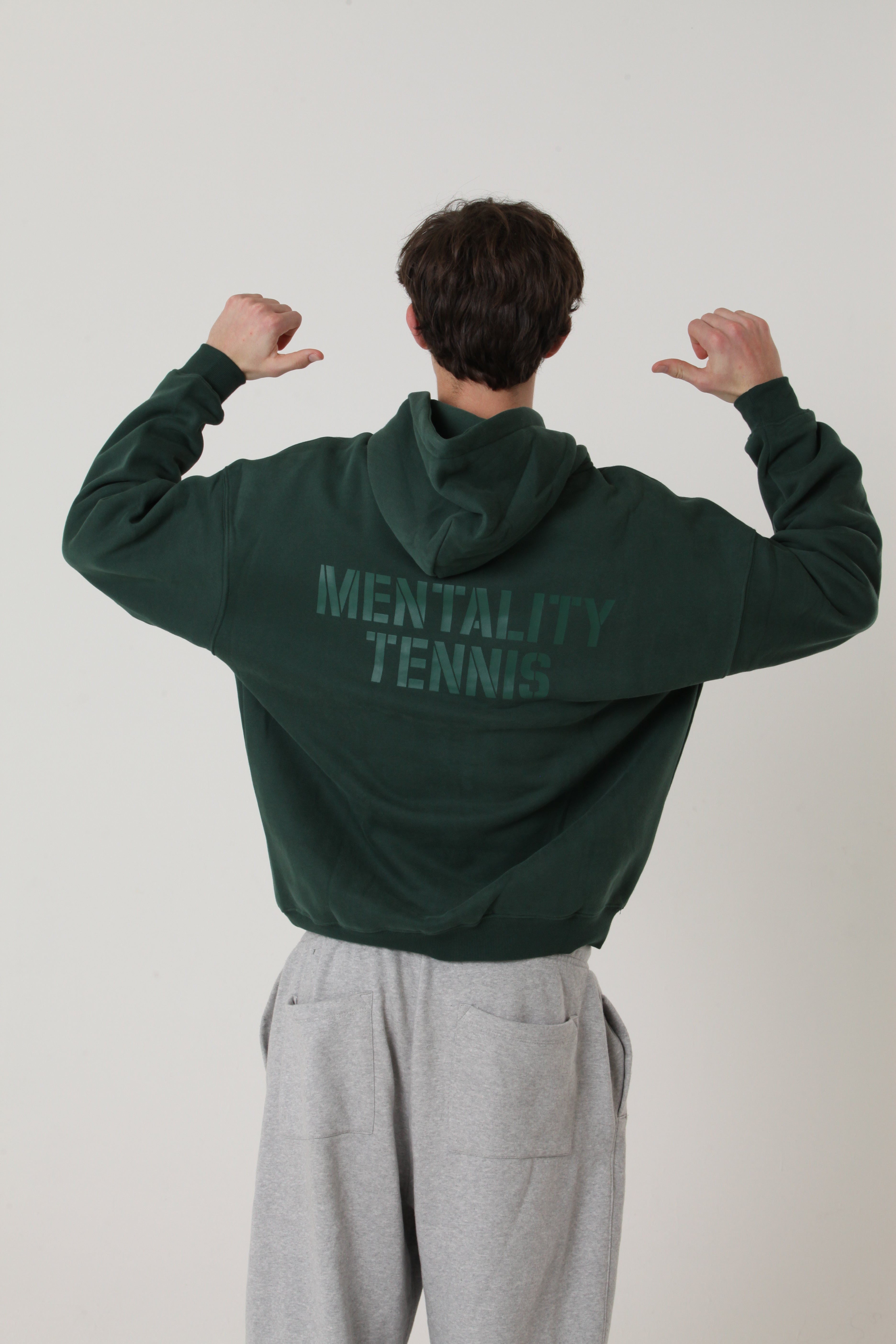 Mentality Tennis Hoodie Green