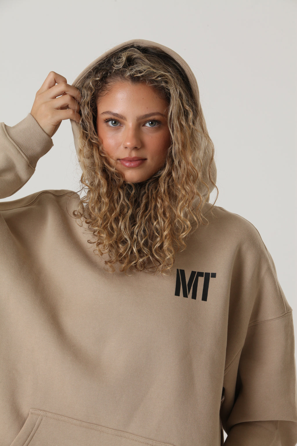 Mentality Tennis Hoodie Beige