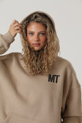 Mentality Tennis Hoodie Beige