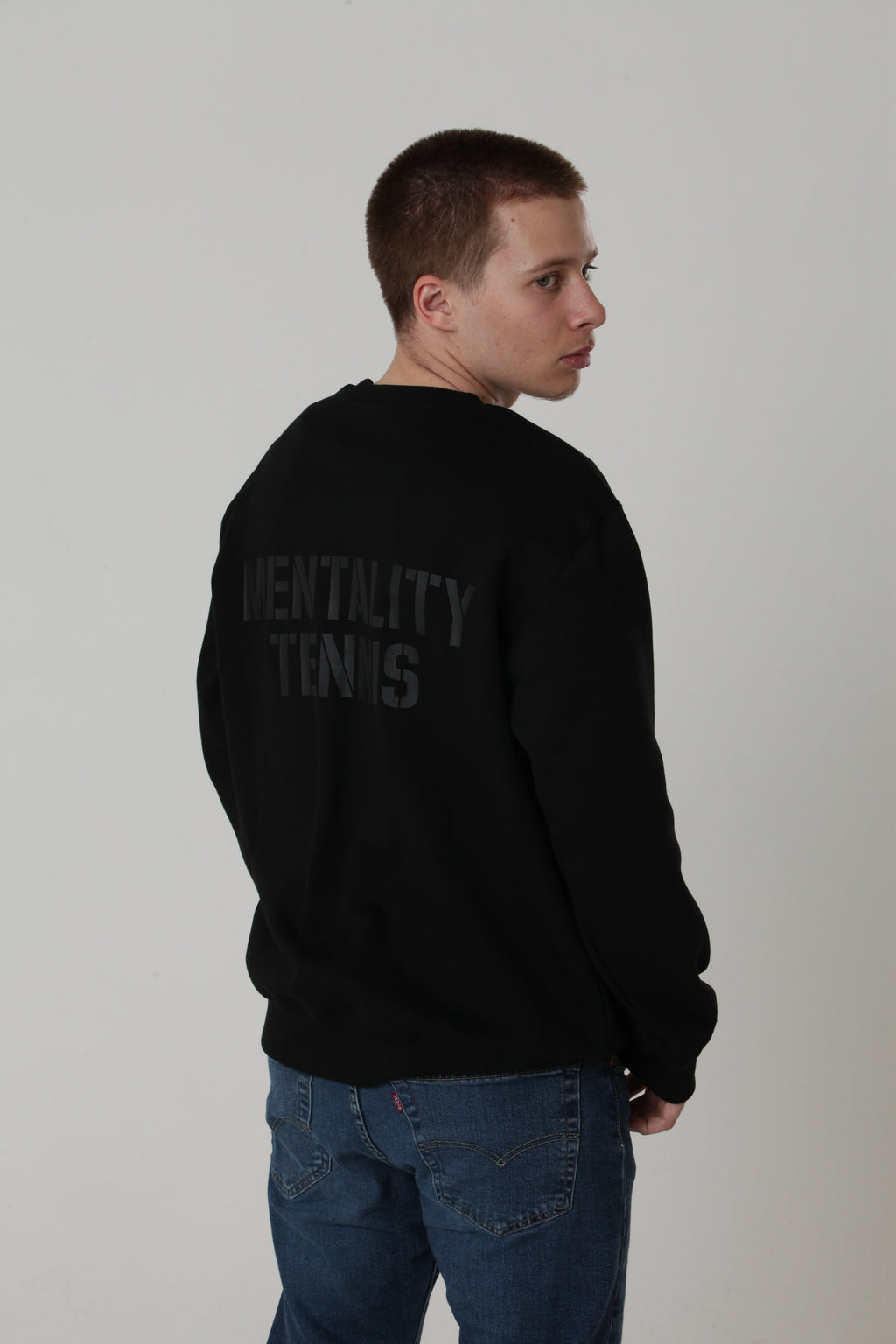 Mentality Tennis Crewneck Black