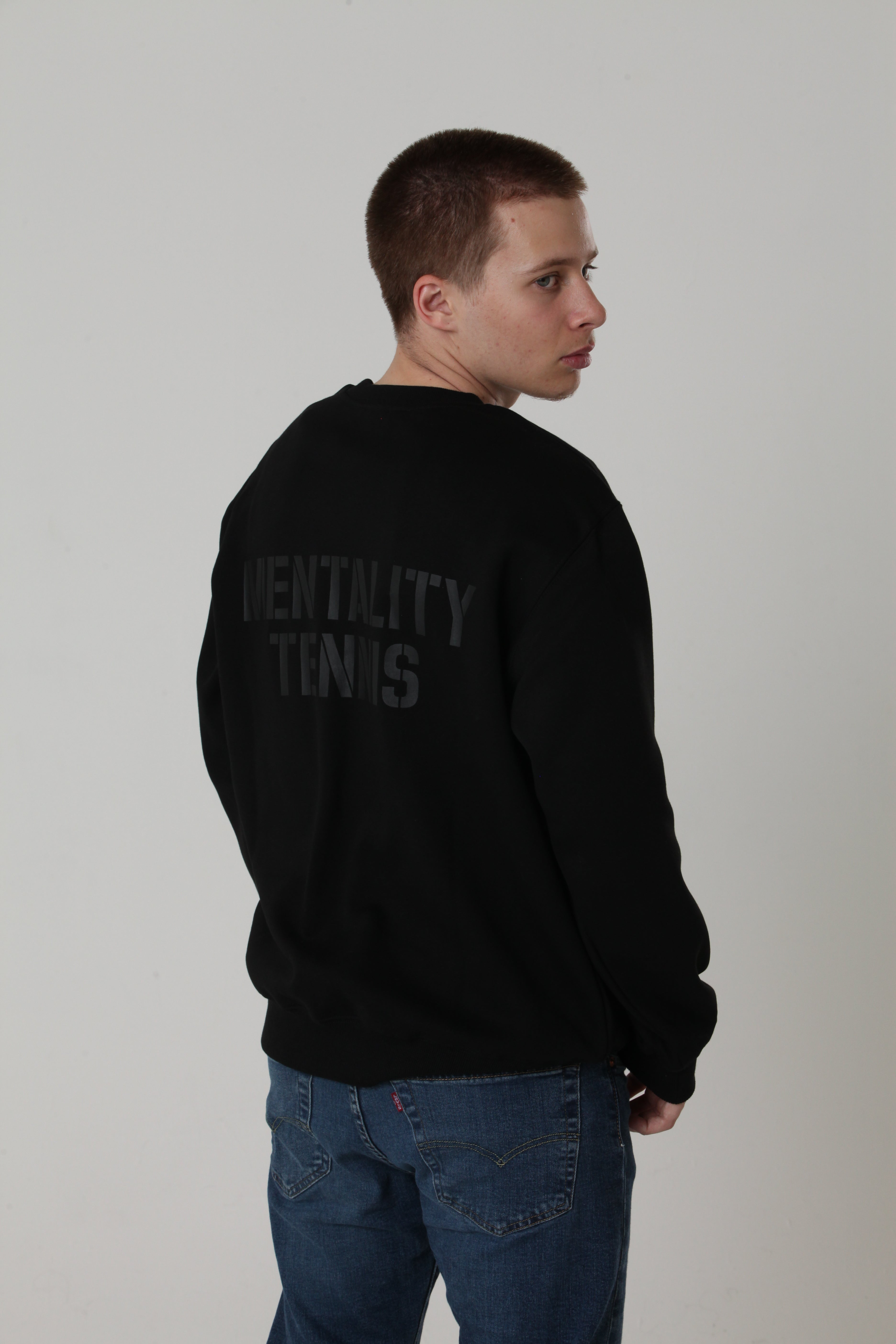 Mentality Tennis Crewneck Black